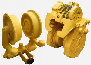 Тележка ТШН 1-2. (каток 120мм, с ребордами)