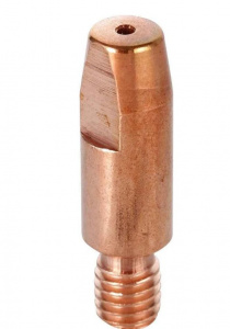 Наконечник токопроводящий для алюминия AL (Cu-E, М6x28, d-0.8 мм) для горелок MIG/MAG энаргит AL-M6-